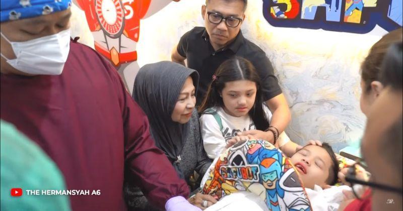 Arsya Hermansyah Sunat Diantar Satu Keluarga, Sempat Takut